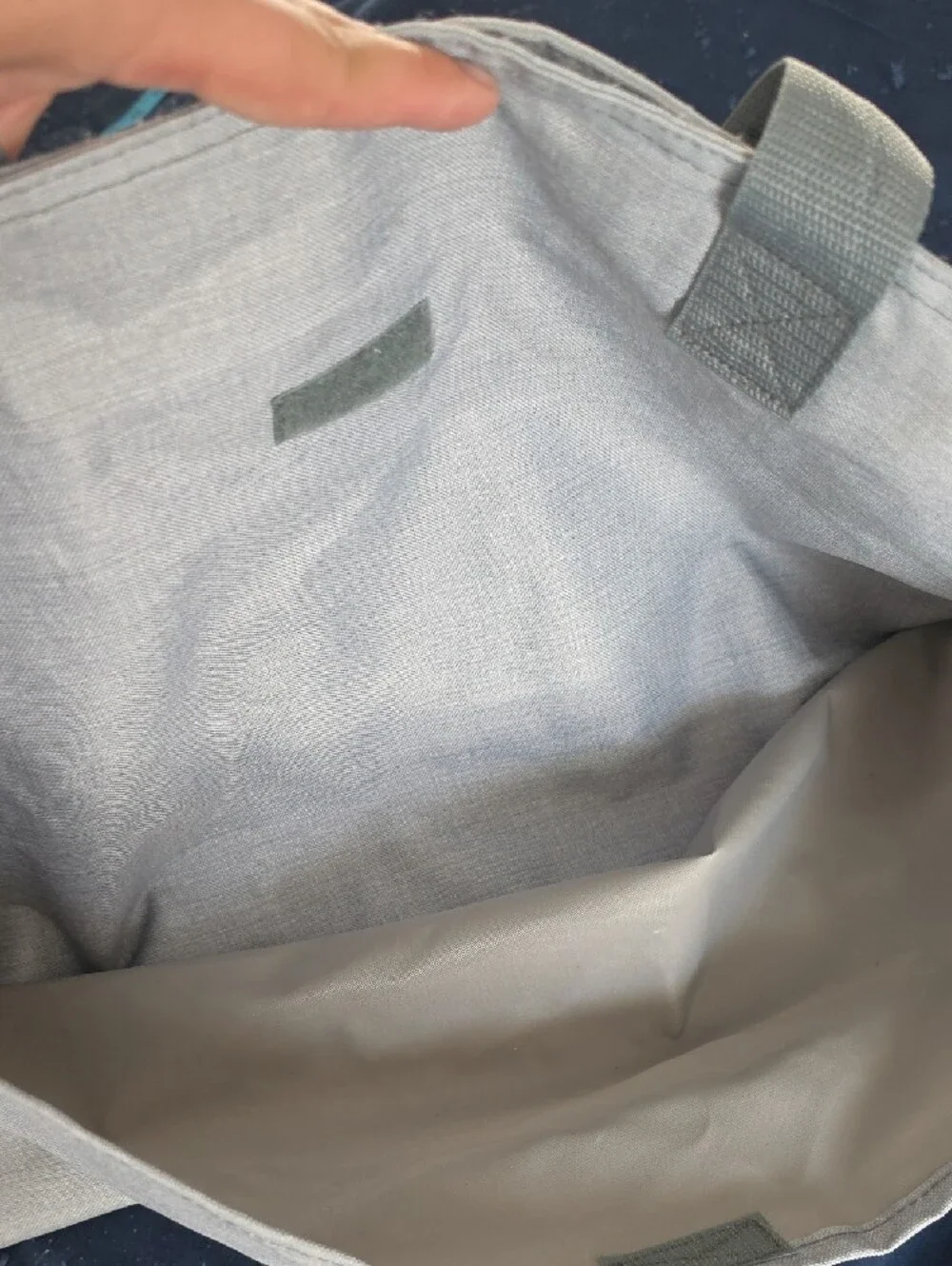 Canvas Tote Bag in Light Gray